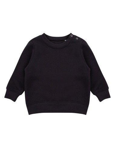 L-LW06T-Sweat-shirt à encolure ras-du-cou et à boutons-pression sur les épaules
